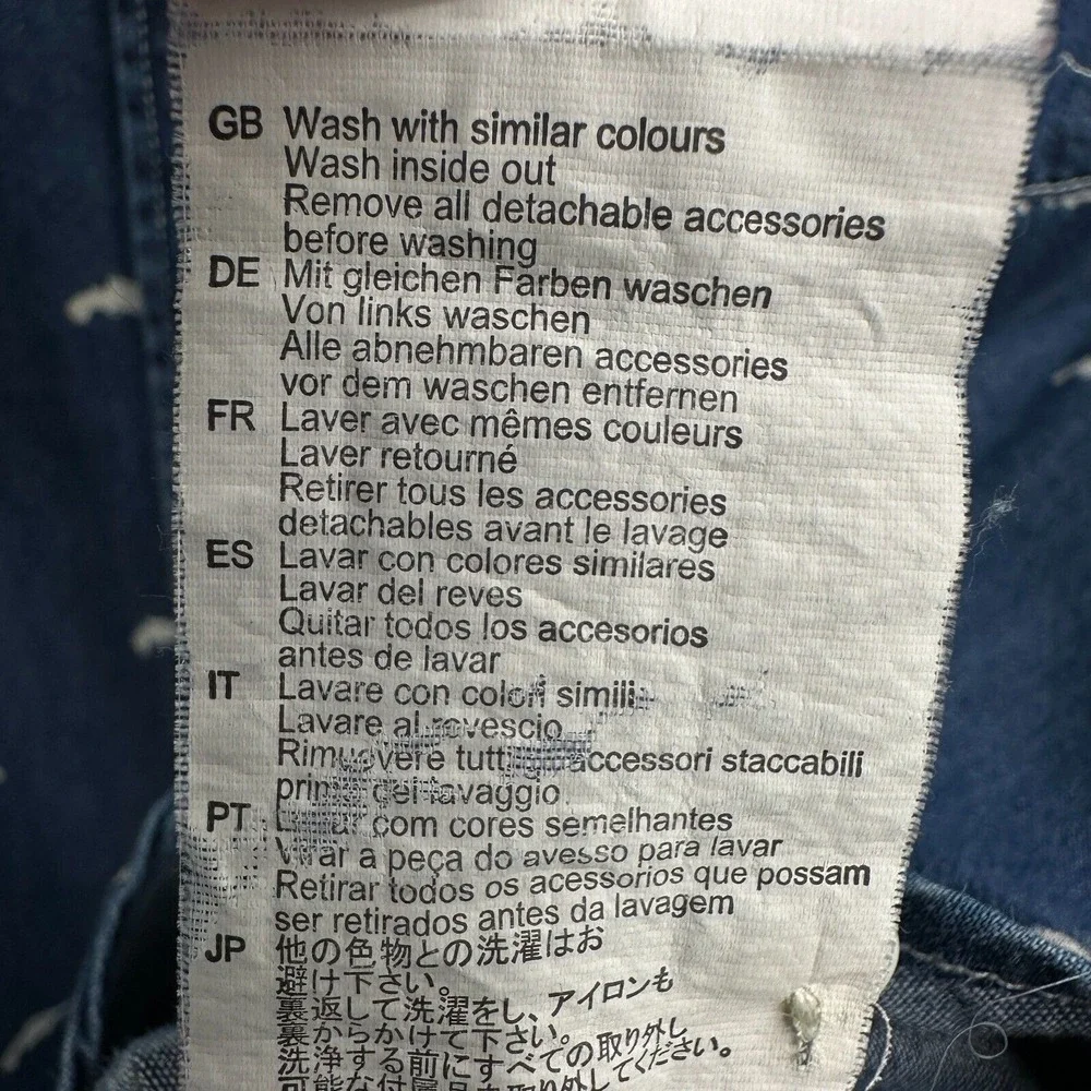 Maison Scotch Top Shirt Blouse Size 3‎ Large Blue Denim Long Sleeve Button Up - Picture 16 of 16